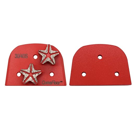 Concrete Floor Grinding Discs, Diamond Metal Grinding Tooling for Lavina Grinders, Concrete Preparation & Thin Epoxy Remove, Double Segments 30/40 Grit Soft Bond, Pack of 9