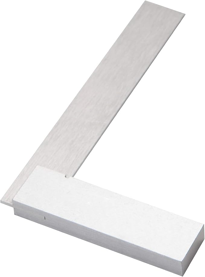 Groz 4-Piece Machinist Steel Square Set | 2-in, 3-in, 4-in & 6-in Squares | 48-72 Micron Squareness | Hardened Steel | for General Purpose, Machinery & Woodworking Applications (01110)