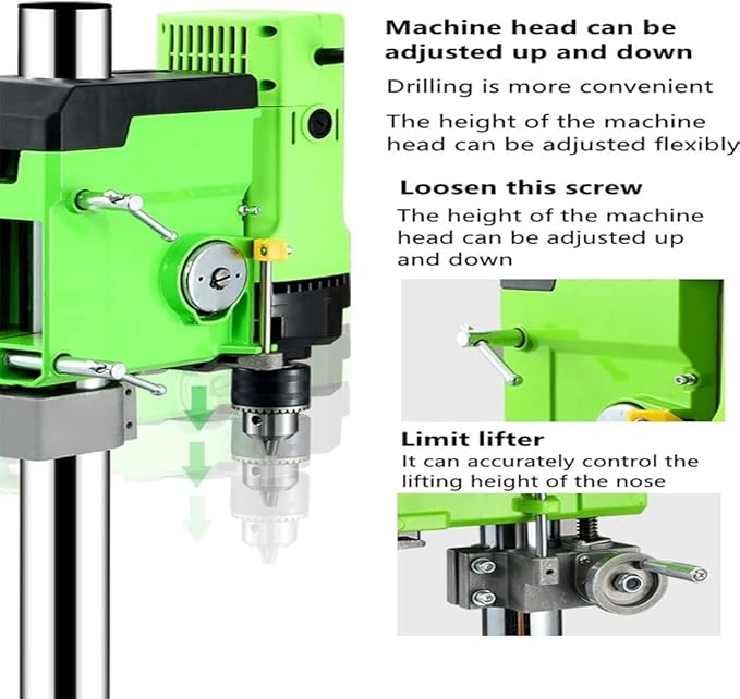 Bench Drill Stand 1050W Mini Electric Bench Drilling Machine Drill Chuck 3-16mm