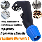 GOLDEAL Tube Cutter,Constant Swing Pipe Cutter Tool for Metal Pipe,1/8" - 1-3/16",with 5 Spare Cutting Blades,Bike Front Fork/Seatpost/Seat Tube/Steerer Tube Cutter(Blue)