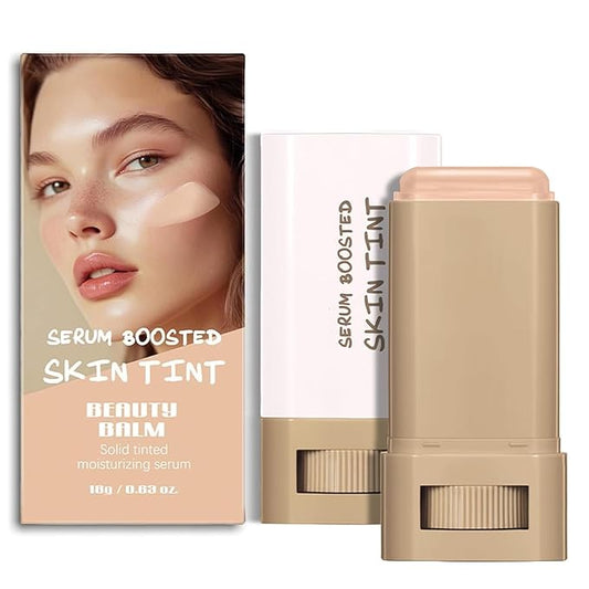 Beauty Balm Serum Boosted Skin Tint – Hydrating Tinted Moisturizer, Lightweight Solid Tinted Foundation Stick for Flawless, Sheer to Medium Coverage, Radiant & Dewy Finish, All-Day Wear (5#, 1)-VeraVaultWomen