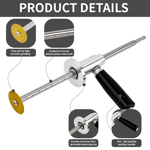 Inside Pipe Cutter for PVC Pipe, 1.5"-8" PVC Pipe Cutter Tool with 7" Depth Adjustment, Diamond Grit Wheel, 1/4" Hex Shank for Drills/Drivers, PVC Cutter for Plumbing