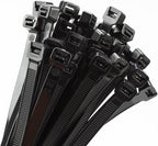 14 inch Black Zip Ties Heavy Duty 600 PACK, 200 LBS Ultra Exclusive Strong Plastic Wire Ties, Large Cable Ties Extra Long Tie Wraps, Indoor and Outdoor UV Resistant