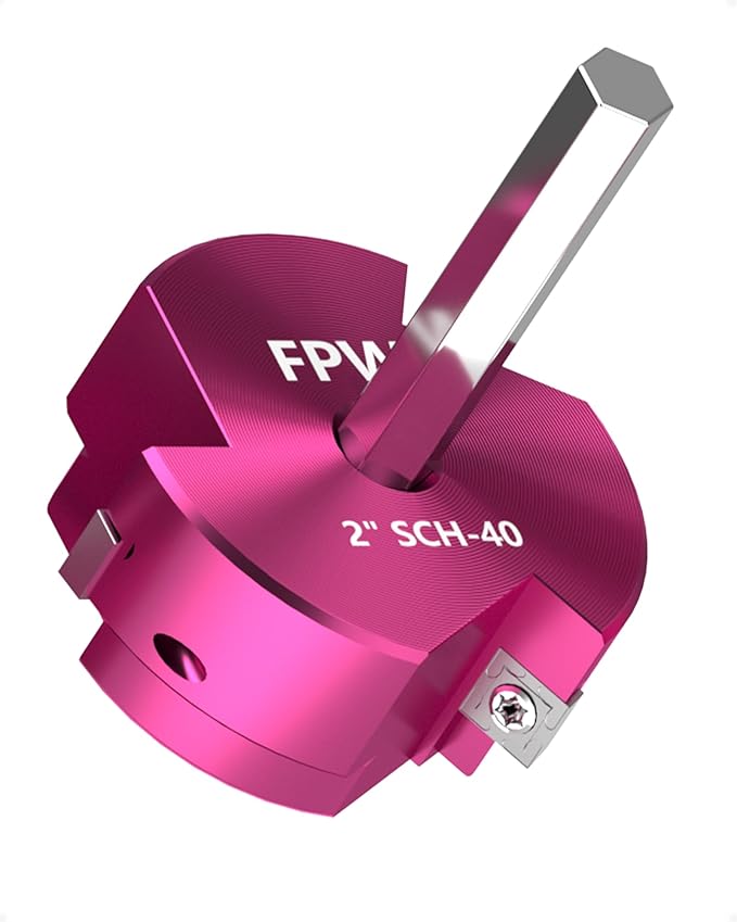 Original Design Patent Triple Inserts 2 Inch PVC Pipe Reamer, PVC Fitting Saver, Pipe Tools for Schedule 40