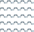 1-1/4 inch 25PCS Zinc-Plated Steel Rigid Pipe, 1 Holes Cable U Bracket Pipe Clamp Electrical Conduit Straps for EMT Conduit RustResistant Straps for Reliable Installation