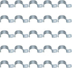 1-1/4 inch 25PCS Zinc-Plated Steel Rigid Pipe, 1 Holes Cable U Bracket Pipe Clamp Electrical Conduit Straps for EMT Conduit RustResistant Straps for Reliable Installation