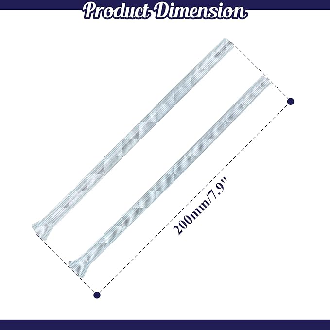 Spring Tubing Benders 1/4 Inch for Copper, Aluminum and Thin Wall Steel Tubing, Pack of 2