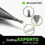 Carbide Ball Nose End Mill 2 Flute 4mm SHK. 1mm Cutting Dia. 3D Carving, High-Speed and Deep Cutting, AlCrN Coated, Apply for Alloy Steel, Stainless Steel and Various Cast Iron.