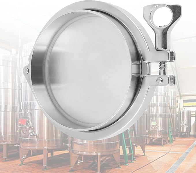 4 Tri Clamp Ferrule, Stainless Steel Sanitary Pipe Fittings Kit Sanitary End Set with 102mm 4 End, Weld Ferrule, Clamp, Gasket for Machinery Manufacturers