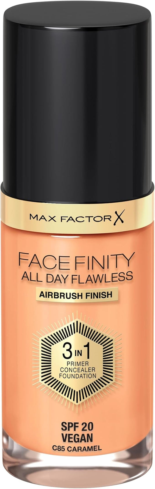 Max Factor Facefinity All Day Flawless 3 In 1 Foundation SPF 20, No. 85 Caramel (81377984)-VeraVaultWomen