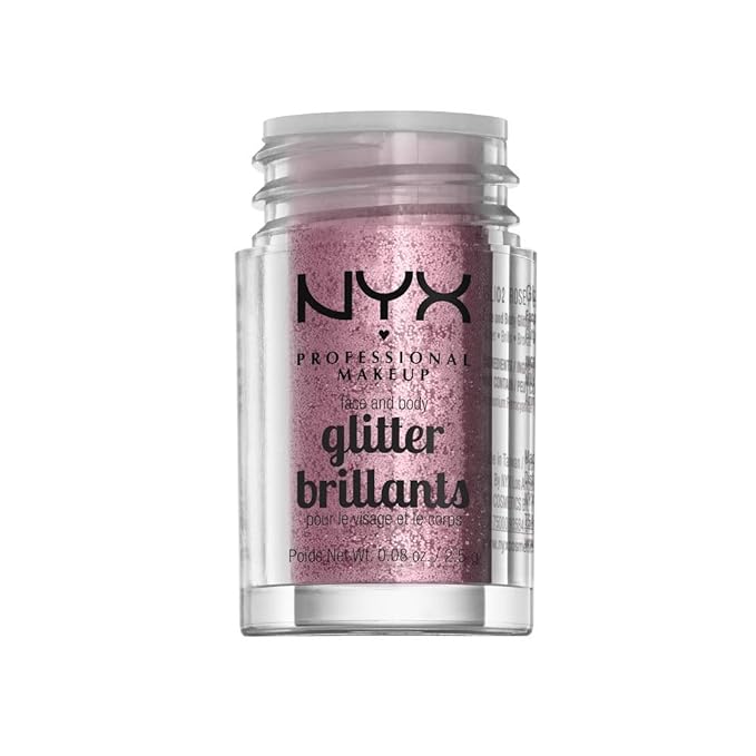 NYX PROFESSIONAL MAKEUP Face & Body Glitter, Rose
