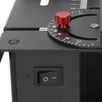 Focket Sliding Compound Miter Saw, Multifunctional Mini Table Saw, 3000rpm, 35mm Cutting Depth, 0-90 Bevel Cutting, Extensible Table, Crosscutting, Versatile Material Cutting