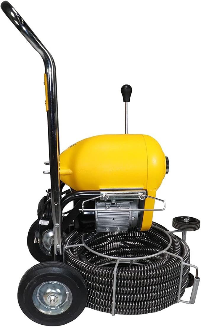 Steel Dragon Tools K1500A Drain Cleaning Machine for 2–8 Inch Pipes – 60 FT x 1-1/4 Inch Cable for Plumbing Drain Cleaning