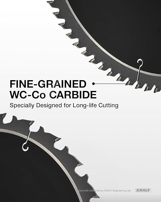 CRALY 10 Inch 24&60 Teeth General Purpose/Fine Finish Wood Cutting Circular Saw Blade, 5/8 Inch Arbor, for Table Saw & Miter Saw, Carbide Tipped, Thin Kerf, for Cutting Plywood, MDF, OSB, Laminated