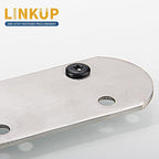 Linkup 150pcs pack 3/16" x 3/8" Black pop blind Rivets, 4.8mm x 10mm Black pop rivets,Aluminum Body Steel Mandrel Rivets (Black),Dome Head aluminum rivets