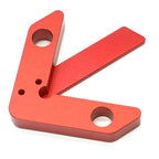 Center Measuring Tool,Center Finder, Line Gauge Center Finder, 45/90 Degree Right Angle Line Gauge Carpenter Ruler,Aluminum Alloy Woodworking Center Scribe Square Center Scribe 90mm