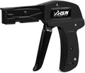 Zhushan Fastening Tie Wrap Gun with Adjustable Tension and Built-In Flush Cutter for 0.09-0.19 inch Nylon Cable Tie Tightening - Professional Grade Cable Zip Tie Tool