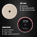 SPTA 10pcs Polishing Pads Kit, 7 Inches Large Size Buffing Pads, Car Foam Buffing Sponge Pads Kit with 5/8"-11 Backing Plate for Car Waxing Polishing