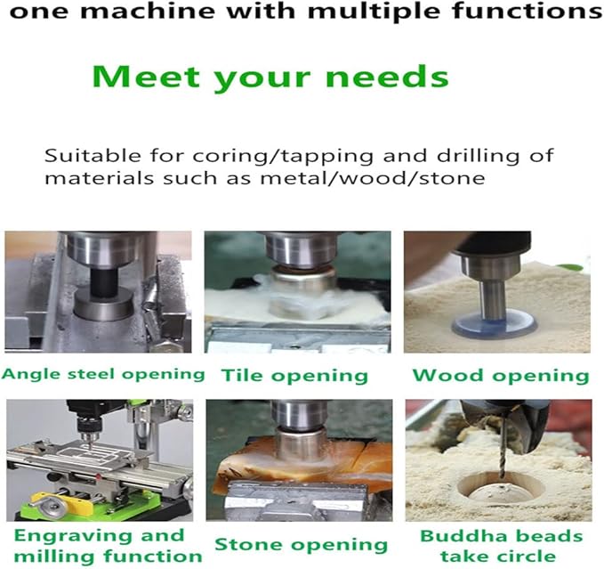 Bench Drill Stand 1050W Mini Electric Bench Drilling Machine Drill Chuck 3-16mm