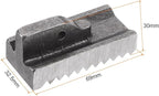 HARFINGTON 2pcs Pipe Wrench Heel Jaw 48-inch High Carbon Steel with Pin Assembly for Replacement Pipe Wrench Jaws