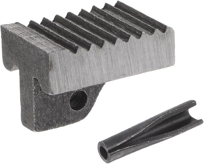 HARFINGTON Pipe Wrench Heel Jaw with Pin Assembly 12" Wrench Replacement Carbon Steel for 12" Adjustable Wrench