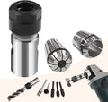 5/8"-11 Thread Angle Grinder Extension Shaft Set Electric Drill Conversion Collets Adapter Woodworking Tool Accessories Include Spring Collet 1/4" & 1/2" 3PCS