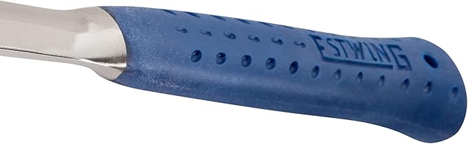 ESTWING Framing Hammer - 24 oz Long Handle Straight Rip Claw with Milled Face & Shock Reduction Grip - E3-24SM