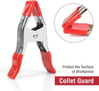 WORKPRO 8-Piece Spring Clamps, 6-19/64 Inch Heavy Duty Clamps with 2 Inch Jaw Opening, Protective Handles and Tips, Used for Backdrop Stand, Photo Studio, Background Muslin, Paper