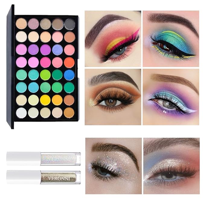 Makeup Kit for Women Full Kit, All in one makeup kit with Eyeshadow Eyeliner Eyebrow Lip Gloss Face Makeup & Brushes Full Starter Cosmetics Set For Girls & Teens (Set A)-VeraVaultWomen
