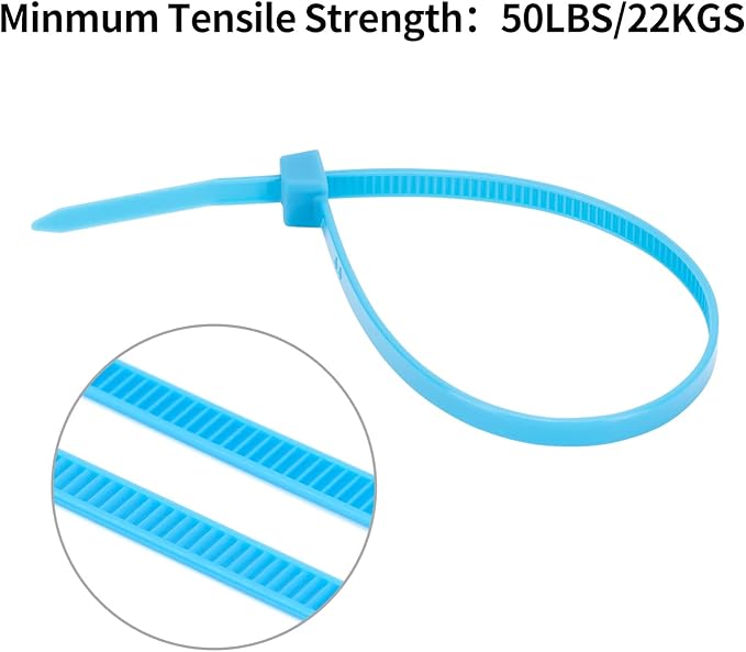 XINGO 100PCS Cable Zip Ties Heavy Duty, Premium Nylon Plastic Wire Ties with 50 Pounds Tensile Strength, Self-Locking Black Nylon Zip Ties for Indoor and Outdoor (14 inch, Orange)