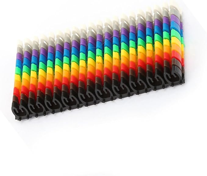 Colorful Wire Number Tube Cable Marker Digital Number Label Tube (100PCS KCM-2.5MM 2.5 Square)