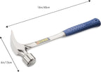 ESTWING Framing Hammer - 30 oz Long Handle Straight Rip Claw with Milled Face & Shock Reduction Grip - E3-30SM