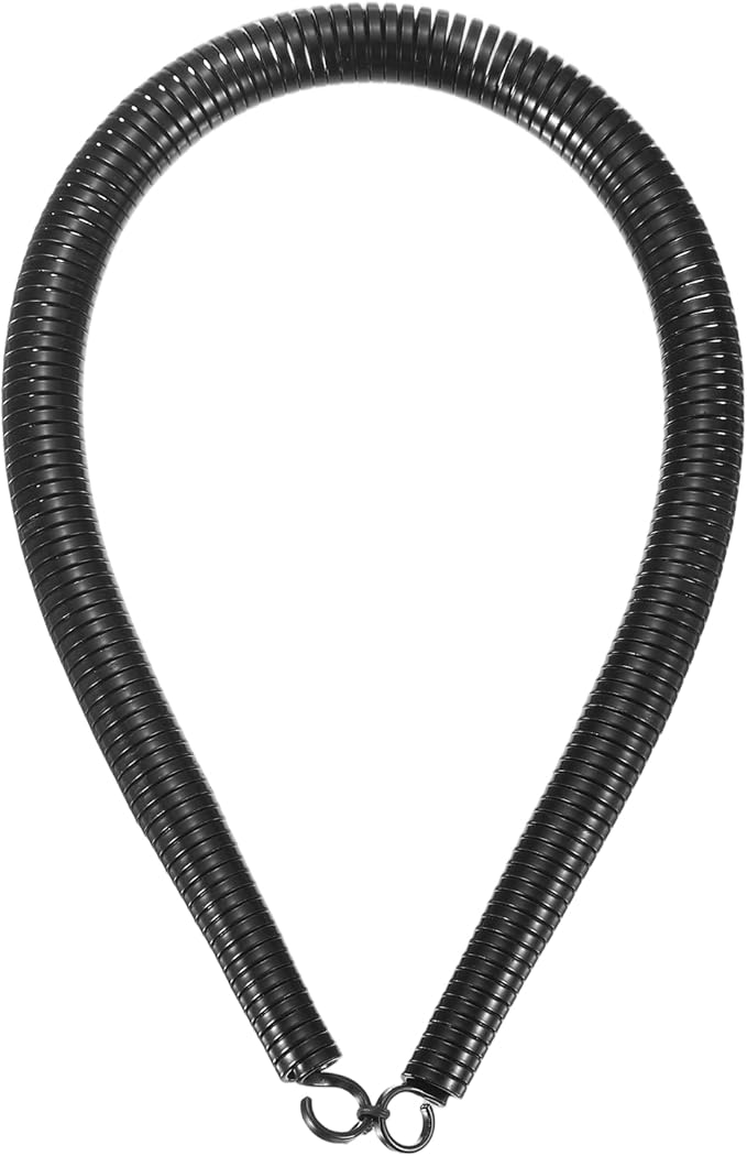 HARFINGTON PVC Spring Tube Bender 17.1mm OD 520mm Long C Type Conduit Pipe Bender Bending Spring for Pipe Bending Devices in Home Hydropower, Black