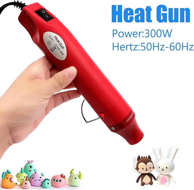 Heat Gun, Mini Hot Air Gun for DIY Crafts Portable Heat Air Gun Tool for Embossing Shrink Wrapping Drying Paint