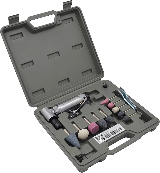 Ingersoll Rand 301BK Angle Air Die Grinder Stone Kit, 21,000 RPM, 0.25 HP, 1/4" Collet, Front Exhaust