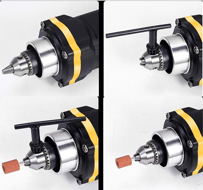 500W Electric Mini Die Drill Grinder Carver Set Power Rotary Tool, Adjustable 6 Step Variable Speed, 31000 RPM, with Removable Transparent Safety Guard