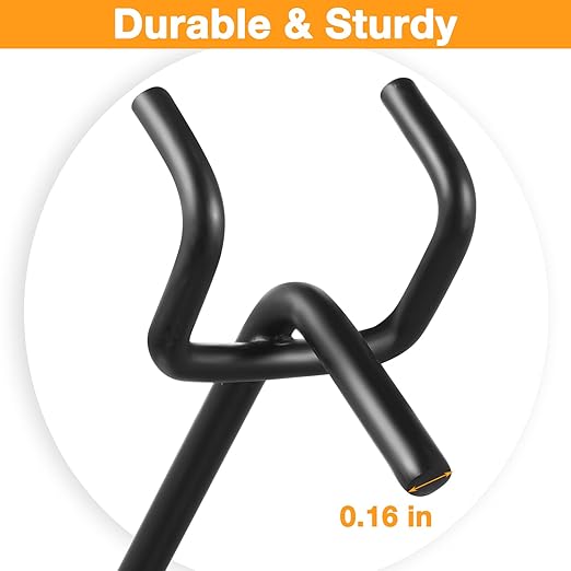 Shimeyao 100 Pcs Peg Board Shelving Hooks Stainless Steel Hanging Board Pegs Wall Display Hooks Bulk for 1/8 1/4 Garage Storage Organizer Accessories(10 Inch,Black)