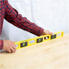 Mayes 10101 Polystyrene 2 Ft Level, 24 Inch Level Made in the USA, Contractor, Plumber, and Carpenter Tools, Impact Resistant Frame, Three Vials, Accurate to .001 Inch, Won’t Scratch Work Surfaces