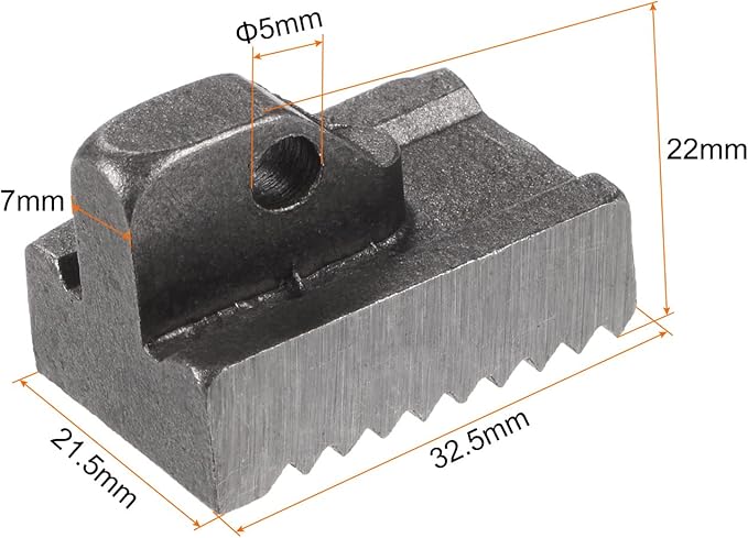 HARFINGTON Pipe Wrench Heel Jaw with Pin Assembly 14" Wrench Replacement High Carbon Steel