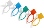6 in Marker Nylon Cable Ties, Plastic Water Proof Tags, Self-Locking Written-on Cable Marker, Security Seals Label for Cabling, Wire Marking Label, Shipping Hanging Tags - Mulit colors/ 100pcs