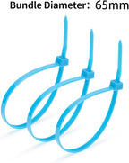 XINGO 100PCS Cable Zip Ties Heavy Duty, Premium Nylon Plastic Wire Ties with 50 Pounds Tensile Strength, Self-Locking Black Nylon Zip Ties for Indoor and Outdoor (10 inch, Brown)