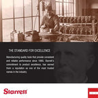 Starrett Steel Combination Square with Square Head - 6" Blade Length, Cast Iron Head, Hardened Steel, Reversible Lock Bolt, Scriber, 16R Graduation Type - C11H-6-16R