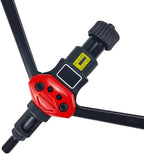 16" Professional Rivet Nut Tool Kit - Lever-Style Rivnut Tool with Visual Stroke Indicator, Nutsert Tool Kit Includes 15 Metric & SAE Mandrels for Threaded Inserts