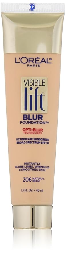 L'Oréal Paris Visible Lift Blur Foundation, Natural Beige, 1.3 fl. oz.-VeraVaultWomen