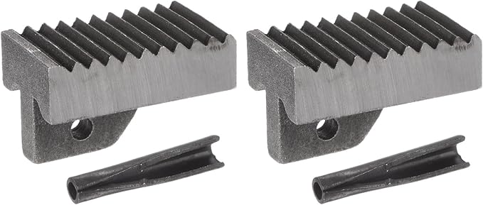 HARFINGTON 2pcs Pipe Wrench Heel Jaw 24-inch High Carbon Steel with Pin Assembly for Replacement Pipe Wrench Jaws