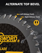 ANGELSWORD 8-1/4 Inch Table Saw Blade/Circular Saw Blade, 24T for Framing&40T for Ripping, Cross Cutting&60T for Fine Finish Wood Cutting, 3 Pack