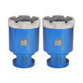 1-3/5 Inch Diamond Core Drill Bit for Porcelain Tile Ceramic Marble Granite Drilling,BRSCHNITT 2pcs Vacuum Brazed Diamond Hole Saw with 5/8-11 Thread (40mm 2pcs)