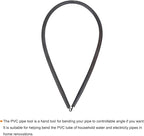 MECCANIXITY Spring Tube Bender OD 14.5mm/0.57" Steel Spring Pipe Bending Tubes 1500mm/59.06" Long for 1/2" PVC Pipe(ID 16mm) in Home Renovations,Electrician Wiring Bending(insert-pipe use)