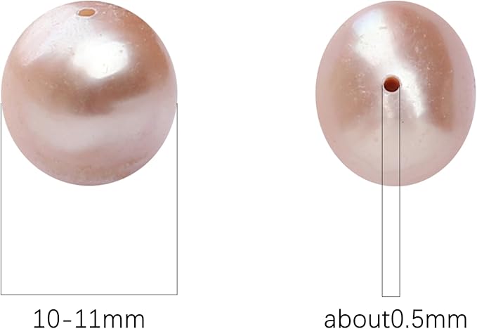 Natural Pearl Beads Potato 10-11mm Purple Freshwater Cultured Loose Gemstone Beads for DIY Jewelry Making 13.8''/Strand HQ