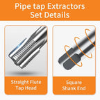1-1/2"-11-1/2 NPT Pipe Tap, Precision Carbon Steel NPT Tap Set for Clean Accurate Threads, 1-1/2-11-1/2" NPT Tap, Perfect for Plumbers Mechanics DIYers, with Durable Plastic Case.